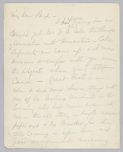 Carnegie writes that every effort should be made to sell and his disappointment with Leishman for not selling