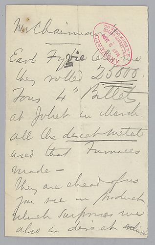 Carnegie reports on the production of a competitors