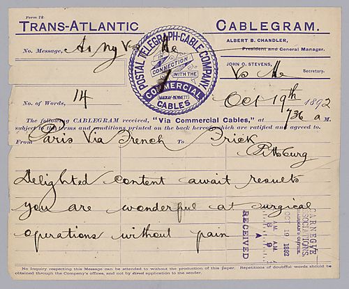 Carnegie writes from Paris, [France] about his satisfaction with Frick's actions