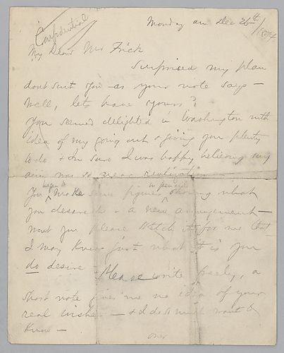 Carnegie writes to ask what measures in Carnegie's retirement would suit Frick. He then writes on Rainey and attempts to explain his goals in dealing with him and his coke company