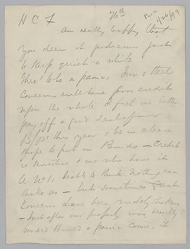 Carnegie writes on getting the company in a good financial state