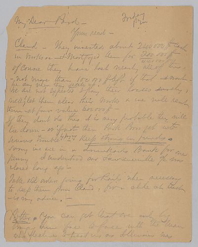 Carnegie writes on various topics regarding the business situation of Illinois Steel Company