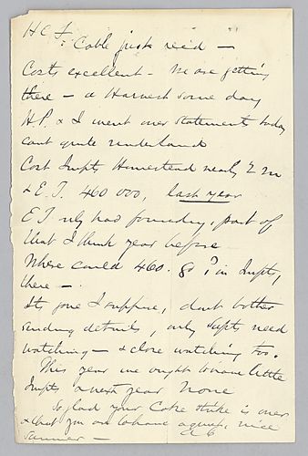 Carnegie writes of improvement costs at Edgar Thomson and mentions the end of Frick's Coke strike