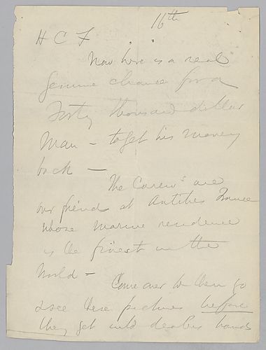 Carnegie writes on art and on Frick making deeper inquiries in order to get satisfactory results