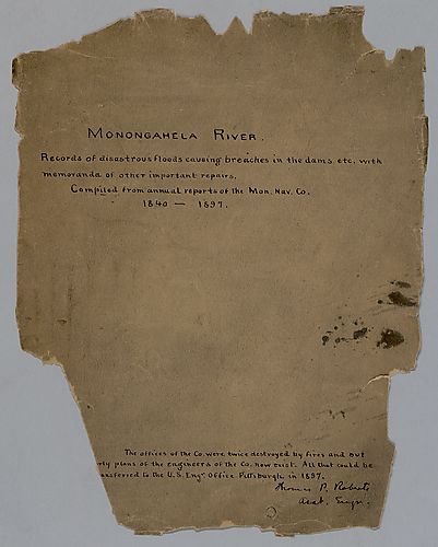 Monongahela Navigation Company Copybook