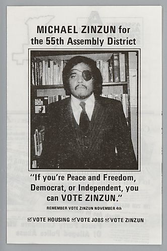 Michael Zinzun for the 55th Assembly District campaign pamphlet