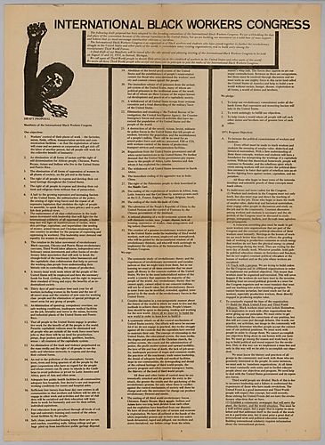"International Black Workers Congress" Draft Proposal