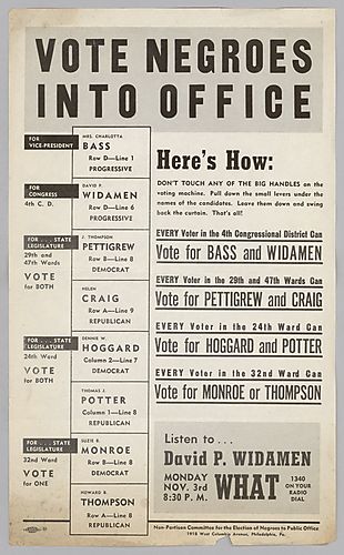 "Vote Negroes Into Office" Flyer