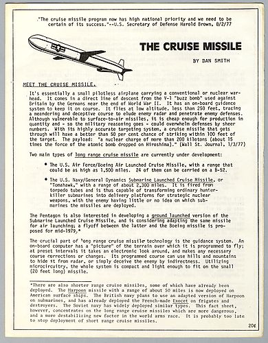 "The Cruise Missile", by Dan Smith