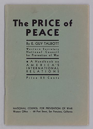 The Price of Peace, by E. Guy Talbott