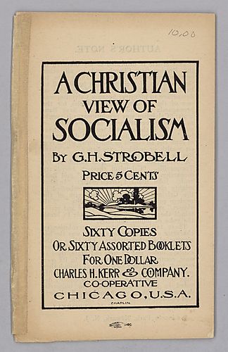 A Christian View of Socialism, by G.H. Strobell