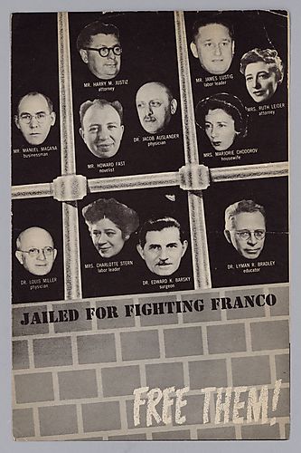 "Jailed for Fighting Franco, Free Them!"