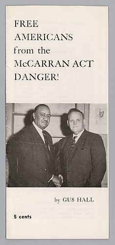 Free American's from the McCarran Act Danger!, by Gus Hall