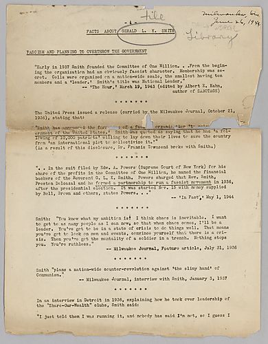 "Facts About Gerald L. K. Smith"