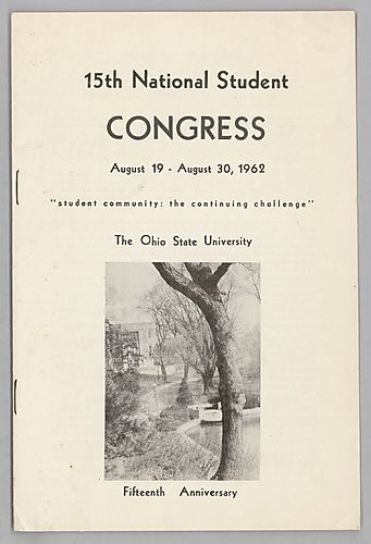 "15th National Student Congress, August 19- August 30, 1962"