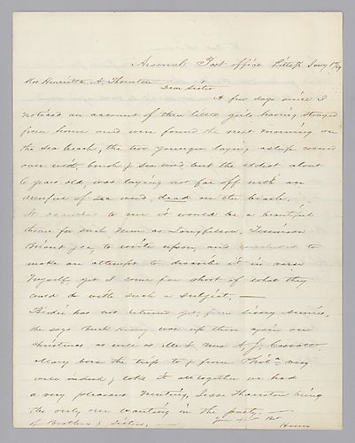 From Henry Baldwin Foster to Sister Henrietta