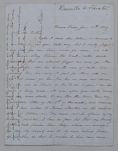 From Henrietta Thornton to Morrison Foster