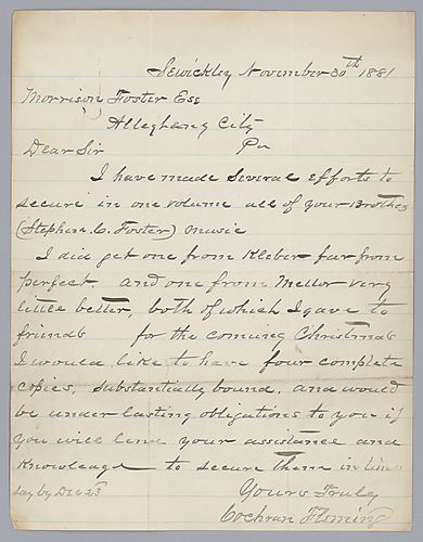 From Cochran Fleming to Morrison Foster