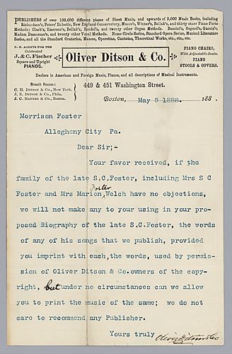 From Oliver Ditson & Co. to Morrison Foster