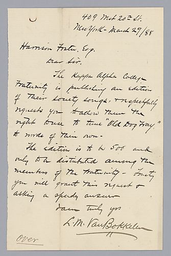 From L.M. Van Bukkelen to Morrison Foster