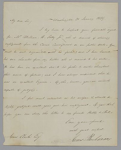 From James Buchanan to James Clarke, esq.