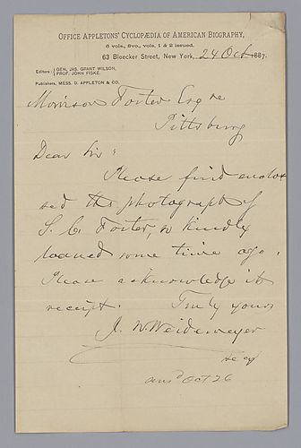 From J.W. Weidermeyer to Morrison Foster