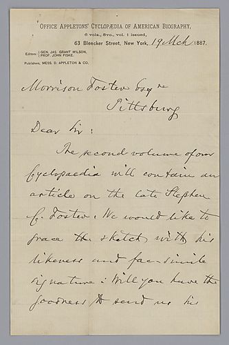 From J.W. Weidermeyer to Morrison Foster