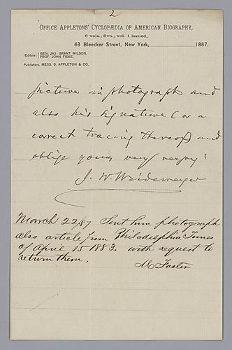 From J.W. Weidermeyer to Morrison Foster