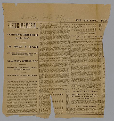 "Foster Memorial: Contributions still coming in for the fund"