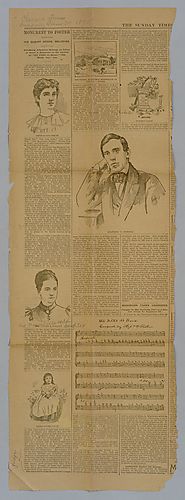 "Monument to Foster: his quaint negro melodies," Chicago Times