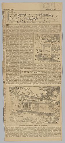 "Stephen C. Foster and His Songs," Pittsburgh Post