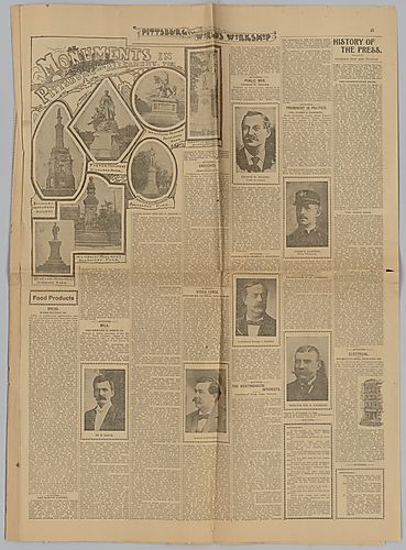 "Monuments in Pittsburg and Allegheny"