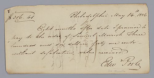 IOU from Edie Poole from $306.41