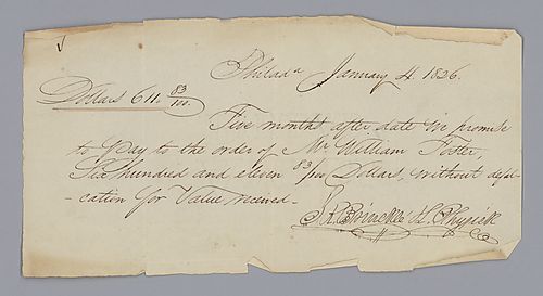 IOU from J.R. Brincelle for $611.83