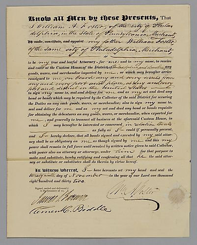 Power of Attorney for William Foster