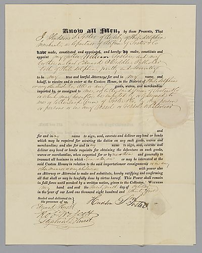 Power of Attorney for Hudson Foster