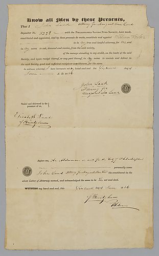 Power of Attorney for John Land