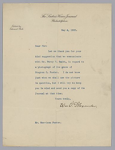 From William Alexander to Morrison Foster