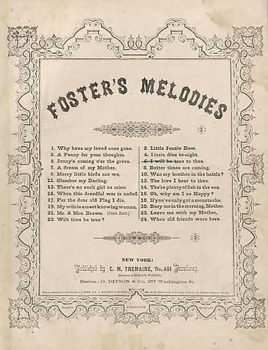 I will be true to thee