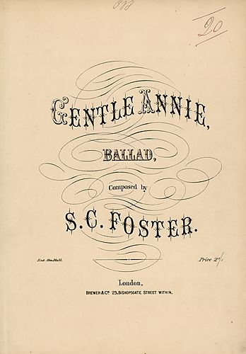 Gentle Annie; arr