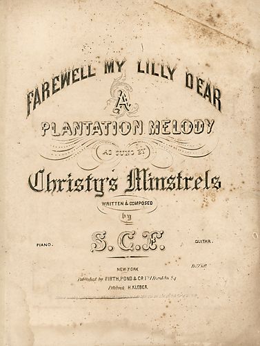 Farewell my Lilly dear; arr