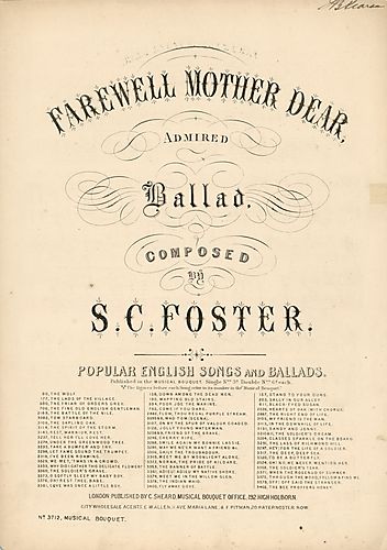 Farewell mother dear