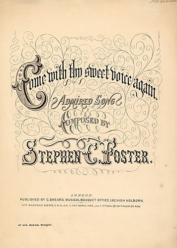 Come with thy sweet voice again