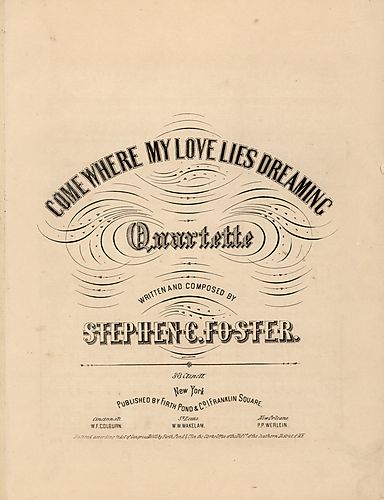 Come where my love lies dreaming