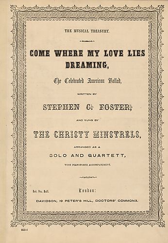 Come where my love lies dreaming; arr