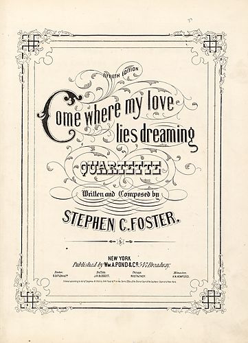 Come where my love lies dreaming