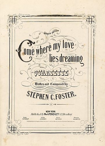 Come where my love lies dreaming