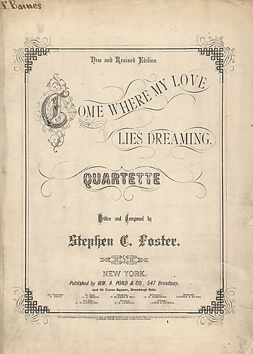 Come where my love lies dreaming