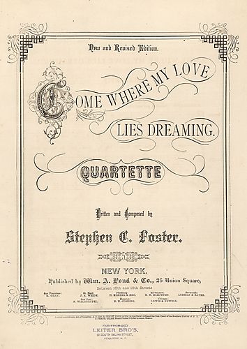 Come where my love lies dreaming