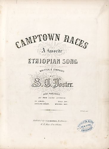 Gwine to run all night, or, De Camptown races